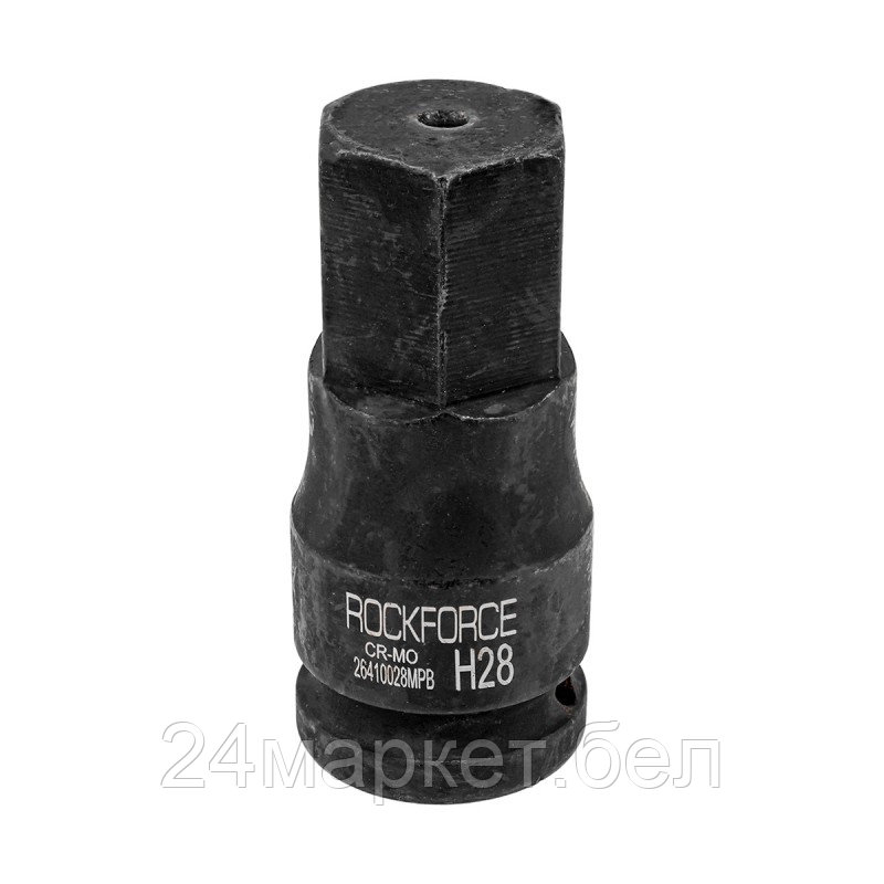 RF-26410028MPB RockFORCE Головка-бита ударная 6-гранная 28мм,3/4"