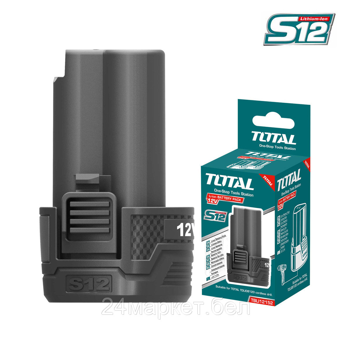 Аккумулятор Total TBLI12152 (12В/1.5 Ah)