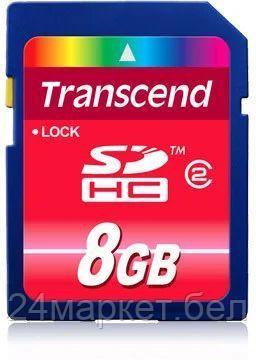 Карта памяти Transcend microSDHC (Class 10) 8GB + карт-ридер P3 Combo(TS8GUSDHC10-P3)