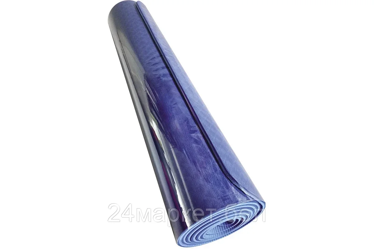 (002880) 173x61x0,4 синий Коврик для йоги ЭКОС
