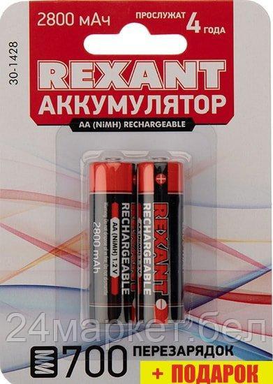 Аккумуляторы Rexant AA 2800mAh 2шт 30-1428