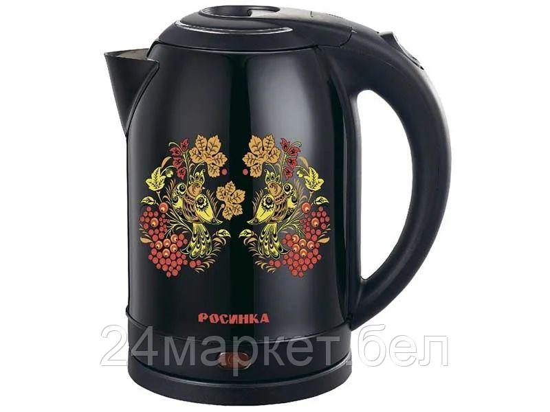 РОС-1007 нержавейка хохлома Электрический чайник РОСИНКА