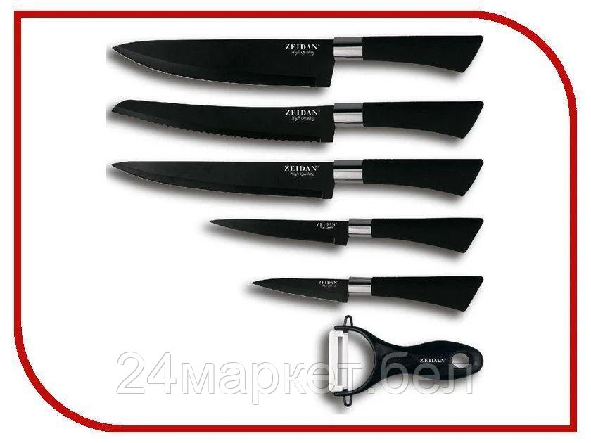 Z-3086 набор ножей 6пр черный ZEIDAN
