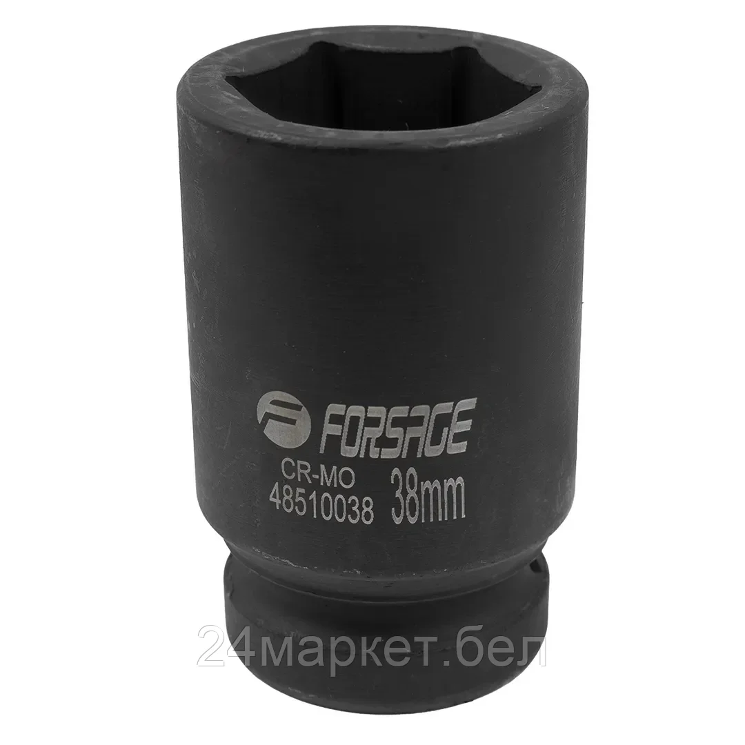 Головка ударная глубокая 38мм (6гр.), 1" F-48510038