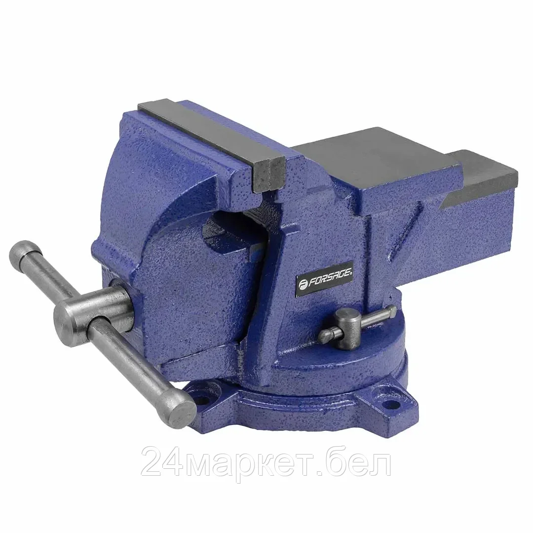 F-6540604W Forsage Тиски стальные поворотные с наковальней  4"-100мм