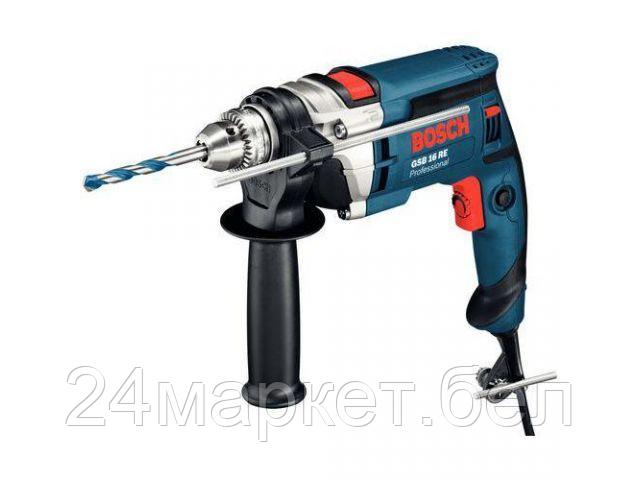 Дрель ударная BOSCH GSB 16 RE Professional в чем. (750 Вт, патрон БЗП, 1 скор.) 060114E501