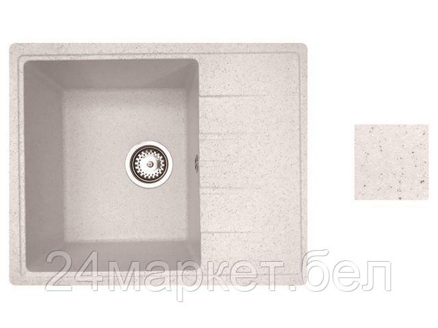 Мойка кухонная из искусственного камня PLATINUM песочный 570х465 mm, AV Engineering