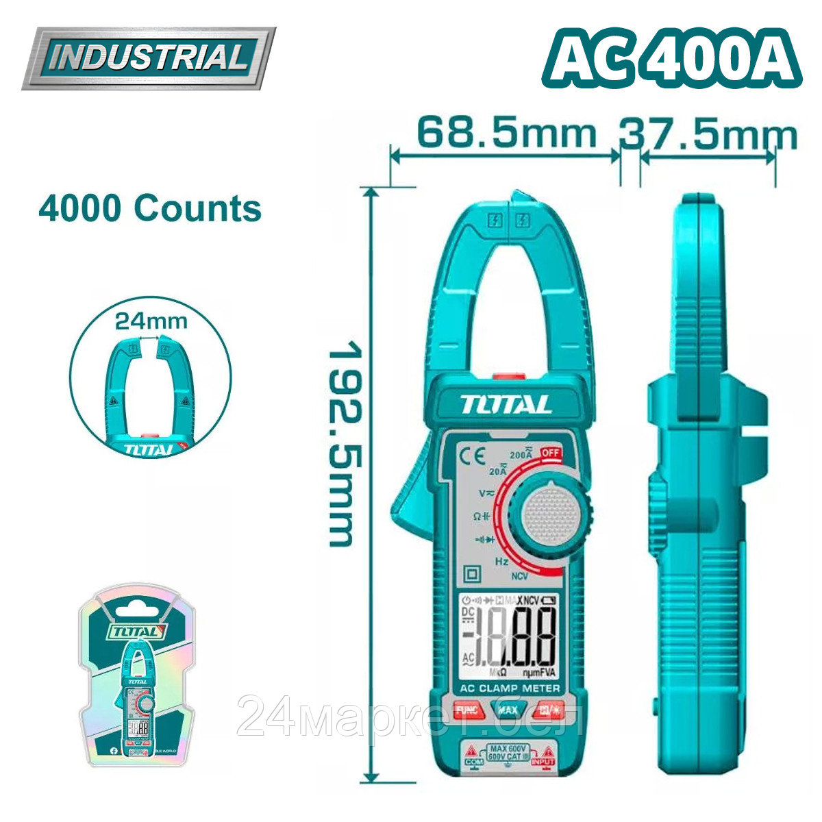 Токовые клещи Total TMT762001