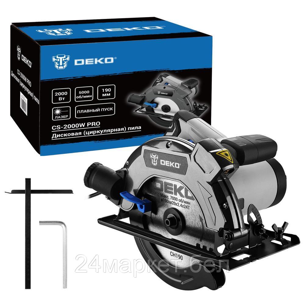 Дисковая (циркулярная) пила Deko CS-2000W PRO 084-1152