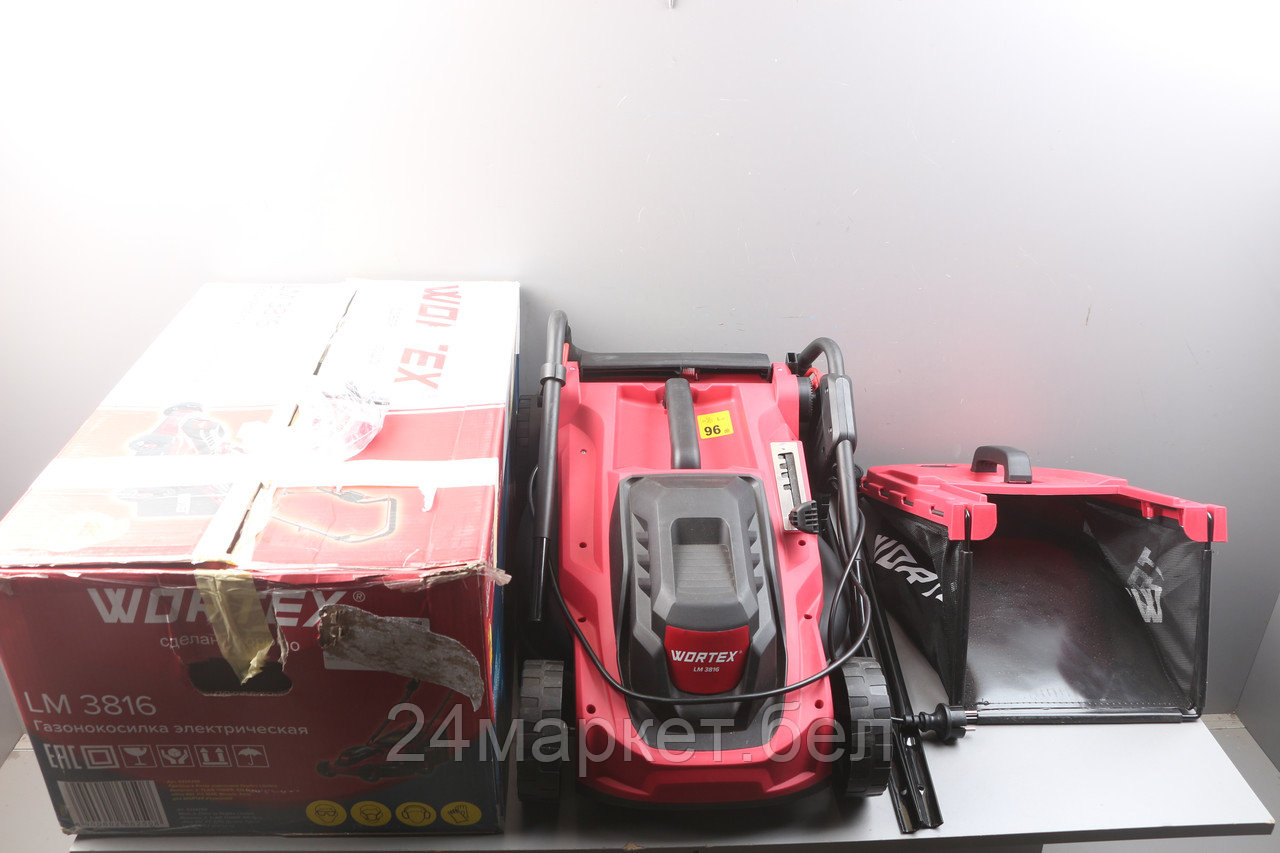 Газонокосилка электрическая WORTEX LM 3816 1600 Вт, шир.38 см уцененный (5665311169)