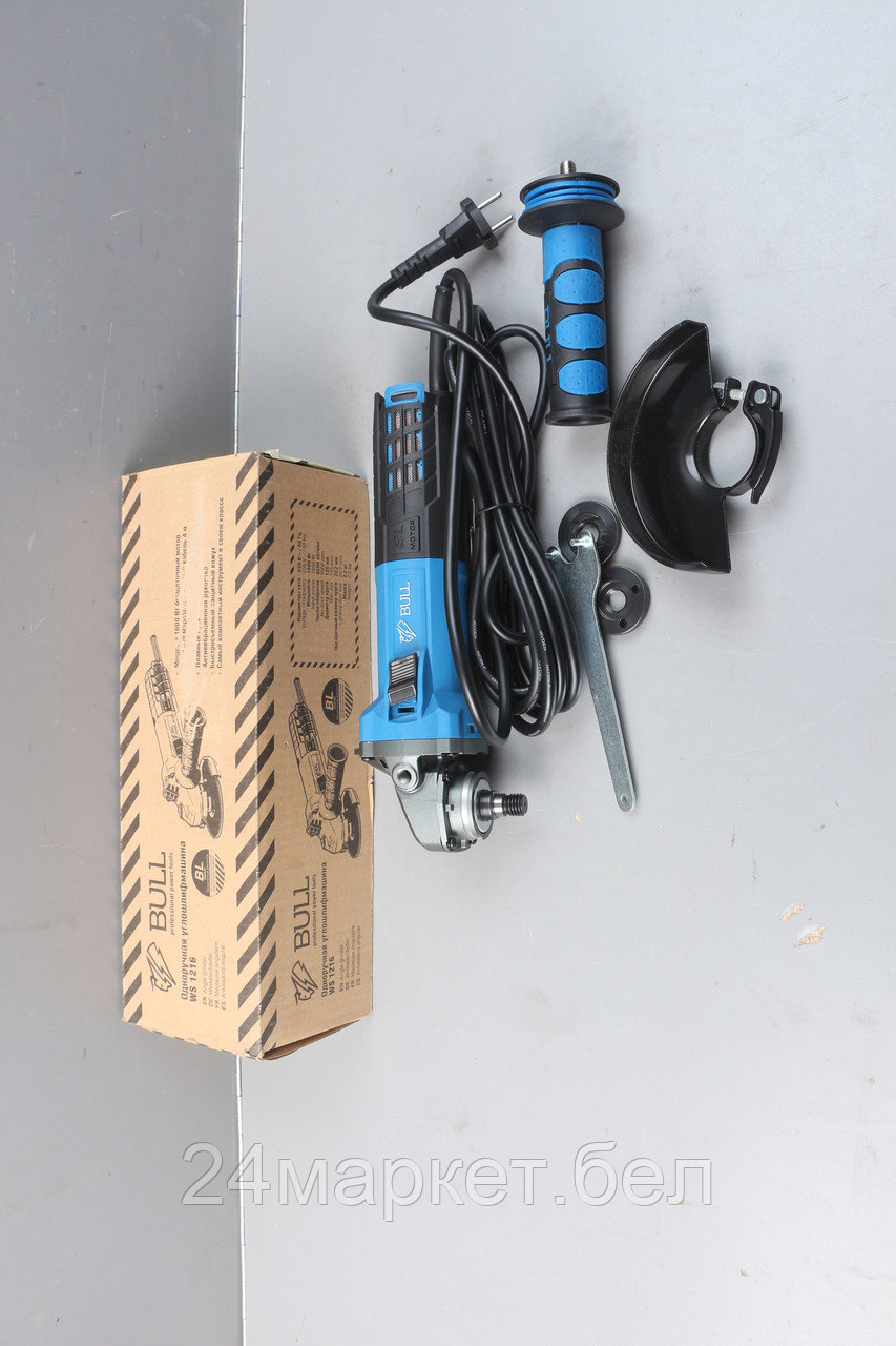 Одноручная углошлифмашина BULL WS 1216 в кор. уцененный (0029783250)