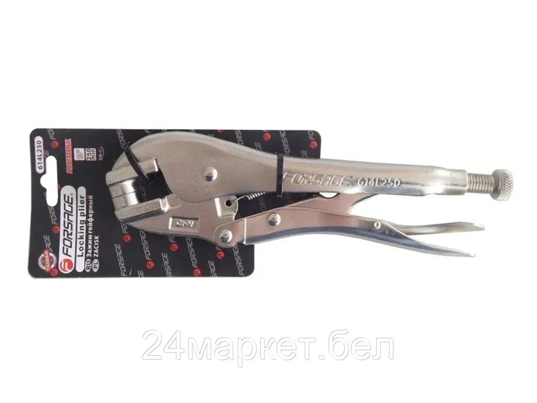 FORSAGE Зажим гейферный специальный с "точечный"10"-250мм Forsage F-614L250