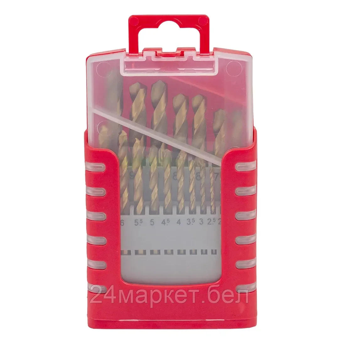 FK-924U19 FORCEKRAFT Сверла по металлу, набор 19пр. (1-10мм)