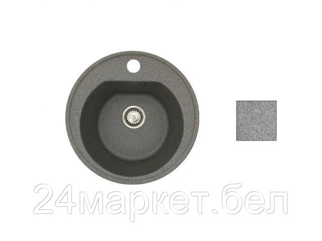 Мойка кухонная из искусственного камня RICHI серый 510х510 мм, AV Engineering