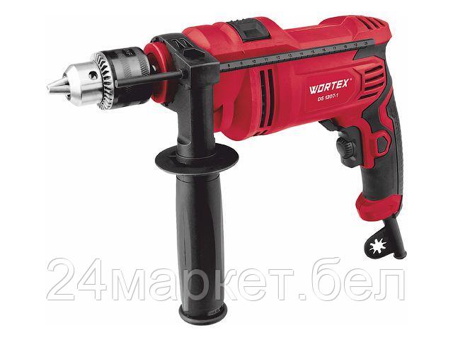 Дрель ударная WORTEX DS 1307-1 в кор. (800 Вт, патрон ЗВП, 1 скор.) 1325477