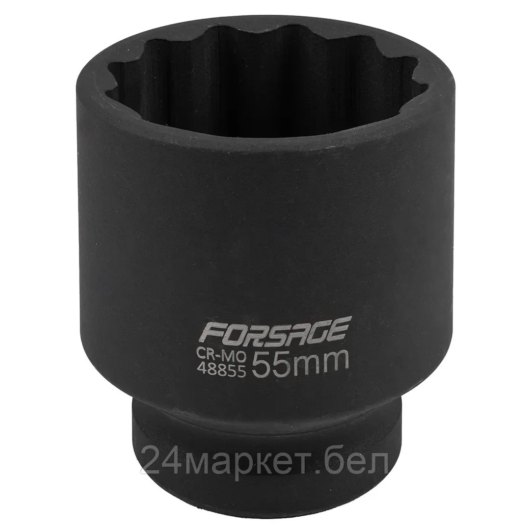 FORSAGE Головка ударная 55мм (12гр.),1" Forsage F-48855