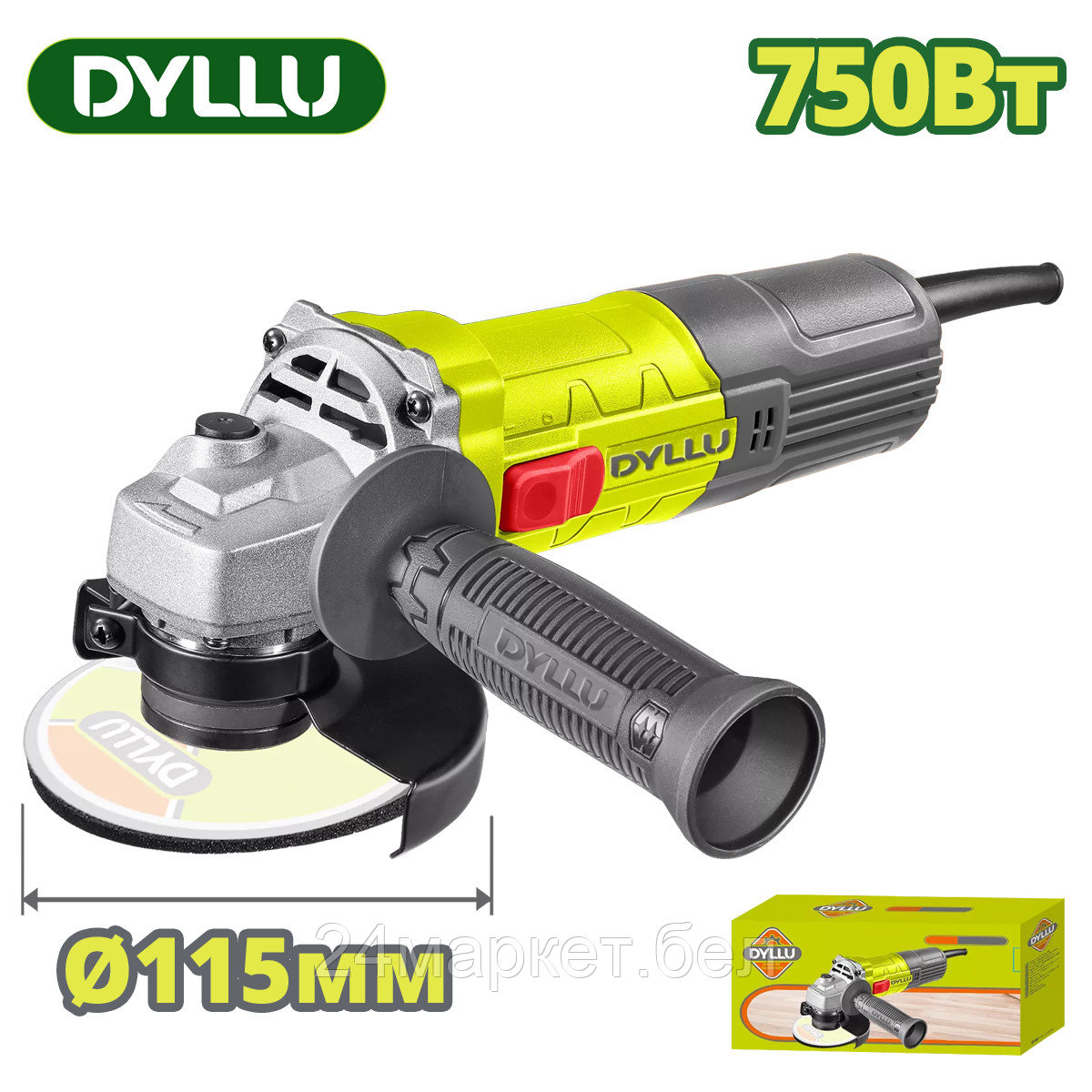 Угловая шлифмашина Dyllu DTAG15711