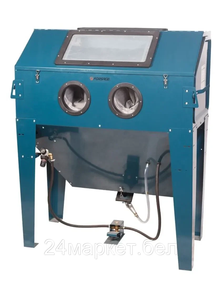 FORSAGE Пескоструйная камера с электродвигателем для очистки воздуха 220B(объем-420л,340л/мин, 3.4-8.5атм) Forsage F-SBC420