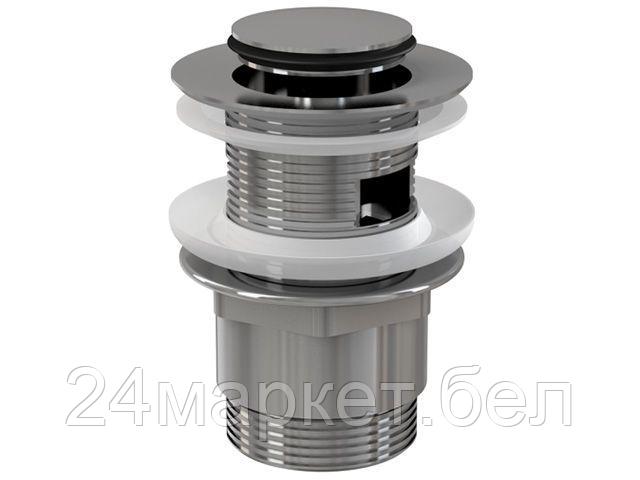 Alcaplast Чехия Водослив для умывальника click/clack 5/4, цельнометаллический с малой заглушкой, Alcaplast (Водослив для умывальника click/clack 5/4, цельнометалличес