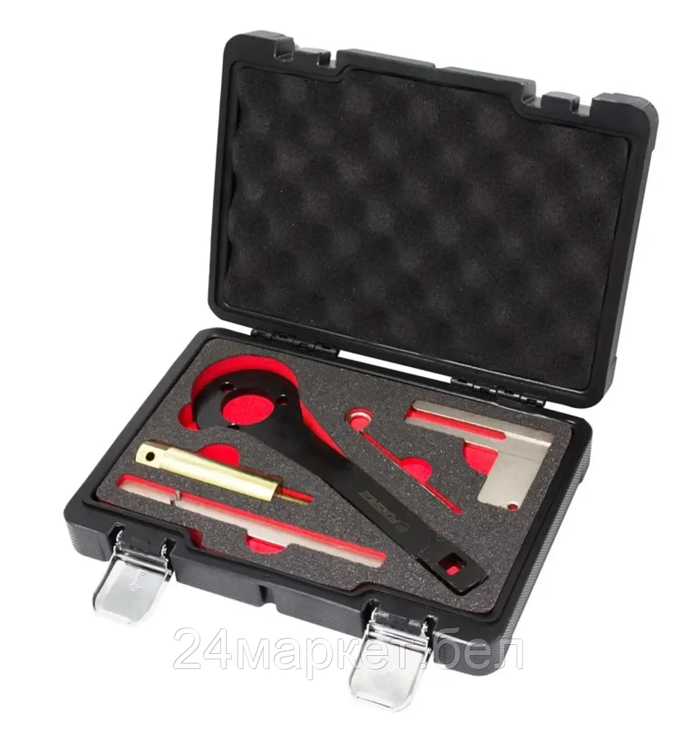 FORSAGE Набор фиксаторов для обслуживания бензиновых двигателей с цепным приводом 5пр. BMW mini, Citroen, Peugeot, в кейсе "Premium" Forsage F-905G12D