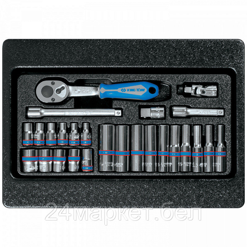 Набор головок слесарных King Tony 9-2526MR Набор головок слесарных King Tony 9-2526MR