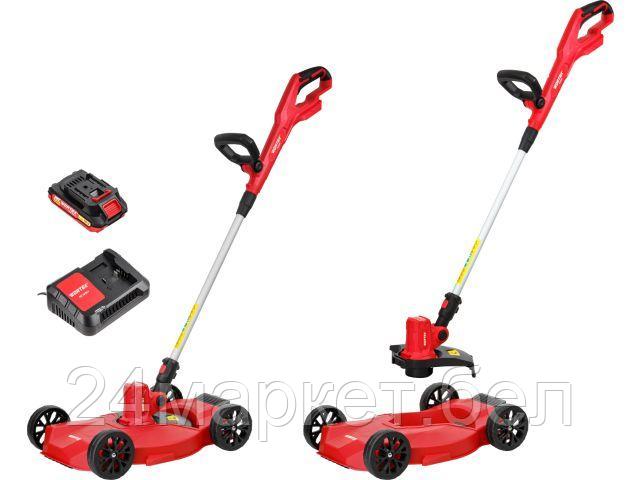 Триммер аккум. WORTEX TB 2818 ALL1 XLT SET 18В, шир.скаш.300 мм, авт.головка, леска 1.6 мм 1334833