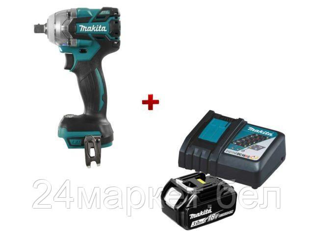 Аккум. ударный гайковерт MAKITA DTW 285 Z в кор. + АКЦИЯ АКБ BL1830 и ЗУ DC18RC (18.0 В, посадочн. квадрат 1/2 ", 280 Нм, вес 1.7 кг) DTW285ZA2