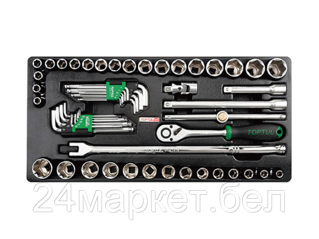 Универсальный набор инструментов Toptul GZC-5702 (57 предметов)