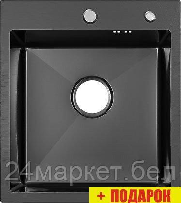 Кухонная мойка ARFEKA ECO AR 450*500 BLACK PVD NANO