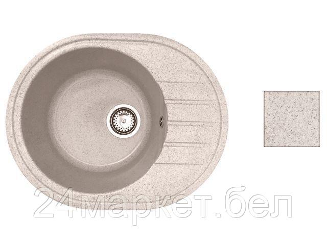 Мойка кухонная из искусственного камня RIO гранит 570х450 mm, AV Engineering