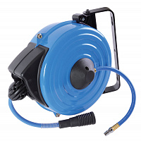 KING TONY 79912-10 KING TONY Шланг на автоматической катушке, полиуретановый 8х12 мм, 10 м, резьба 1/4"