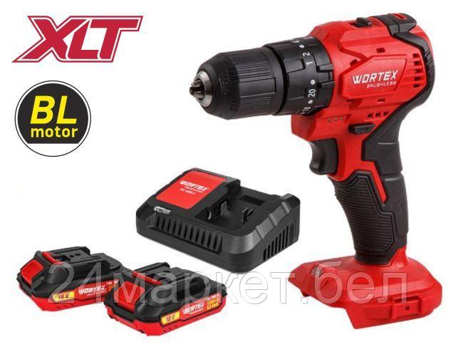 Аккум. ударная дрель-шуруповерт WORTEX BD 2030-1 DLi в чем. ALL1 МЕГА АКЦИЯ БЕСЩЕТ., 18 В, 55 Н*м, 2 (18.0 В, 2*2 А*ч АКБ И ЗУ, БЕСЩЕТ., УДАРНЫЙ, 2 ск 1333424