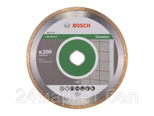 BOSCH Великобритания Алмазный круг 200х25.4 мм по керамике сплошн. STANDARD FOR CERAMIC BOSCH (сухая/мокрая резка)