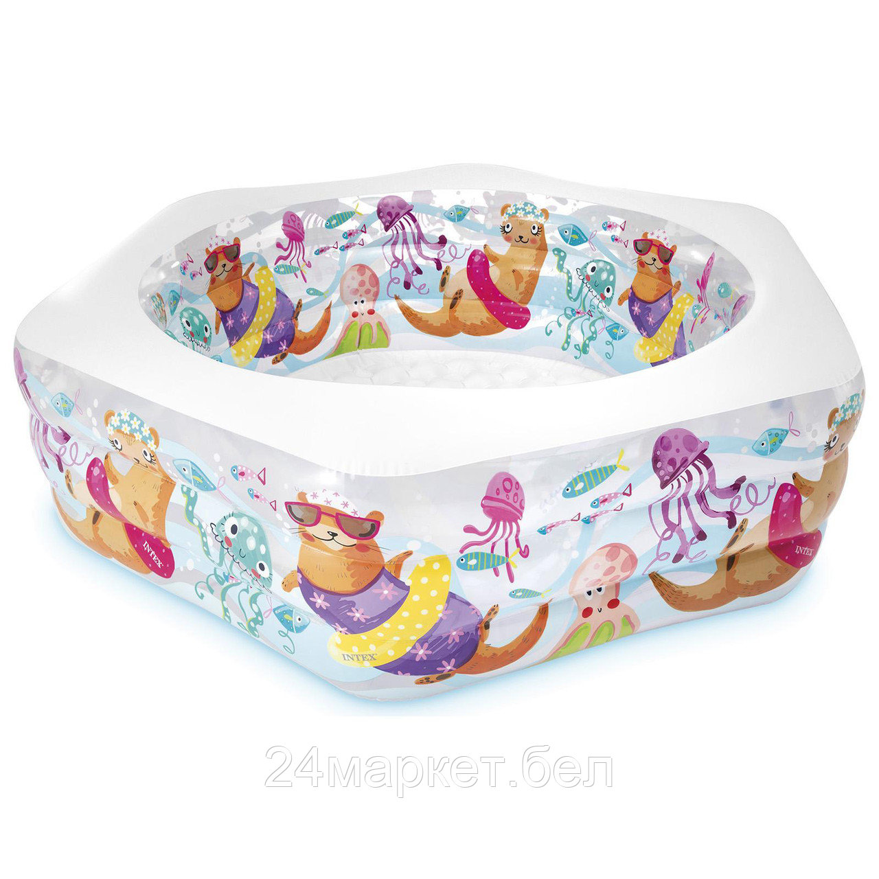 Надувной бассейн Intex Ocean Reef 191х178х61 (56493)