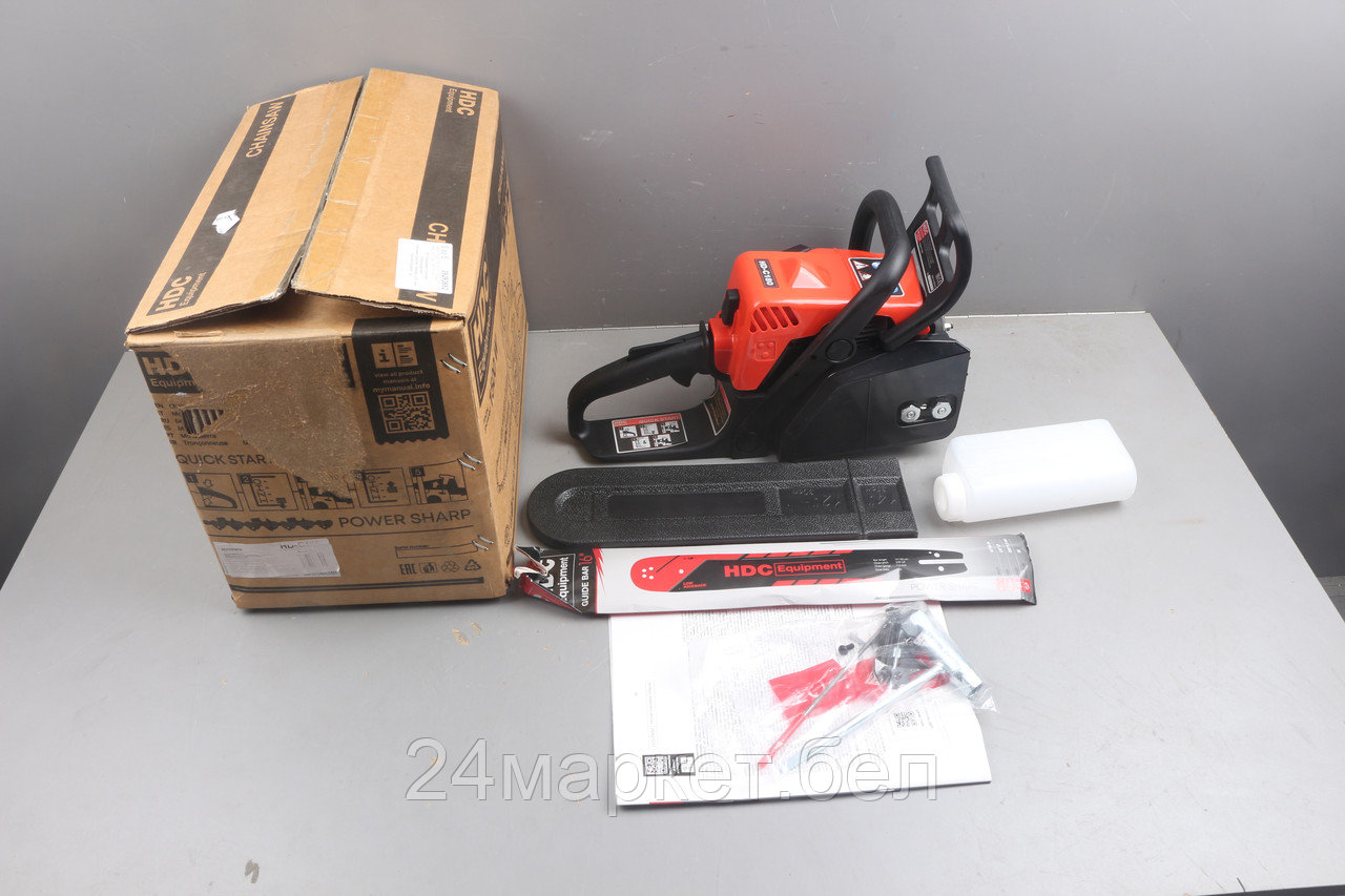 Бензопила HDC HD-C180 шина 40 см (16"), 3/8" LP, 1.3 мм, 55 зв. уцененный (0190361000)