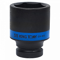 KING TONY 843555M KING TONY Головка торцевая ударная глубокая шестигранная 1", 55 мм