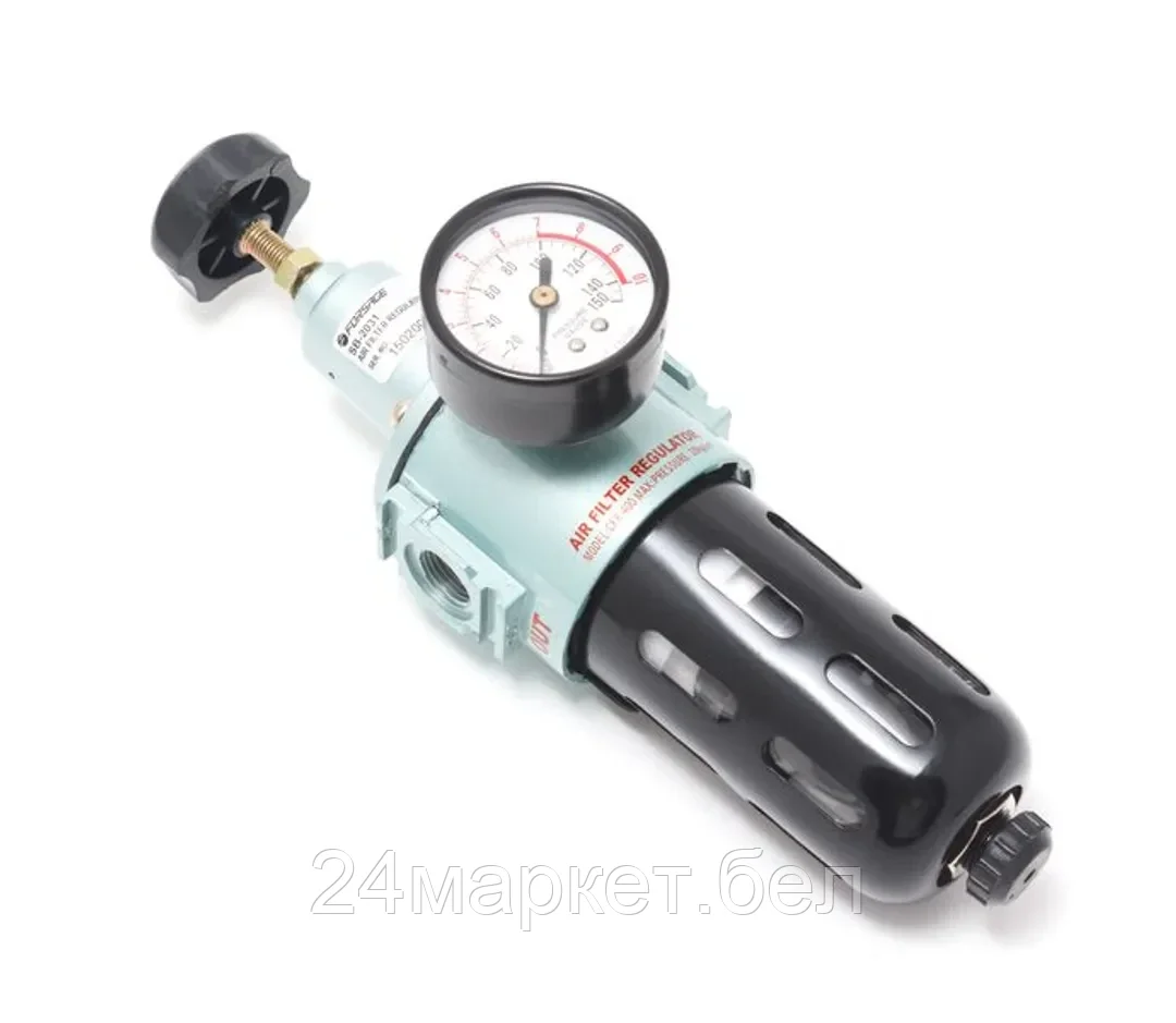 FORSAGE Фильтр тонкой очистки 5Мк с регулятором и манометром для  пневмосистем 1/4" Forsage F-SB-2021