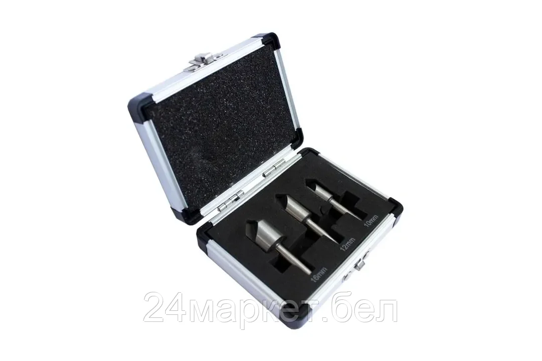 Набор зенкеров,3пр. (10, 12, 16мм),в аллюм. кейсе Rock FORCE RF-44729B