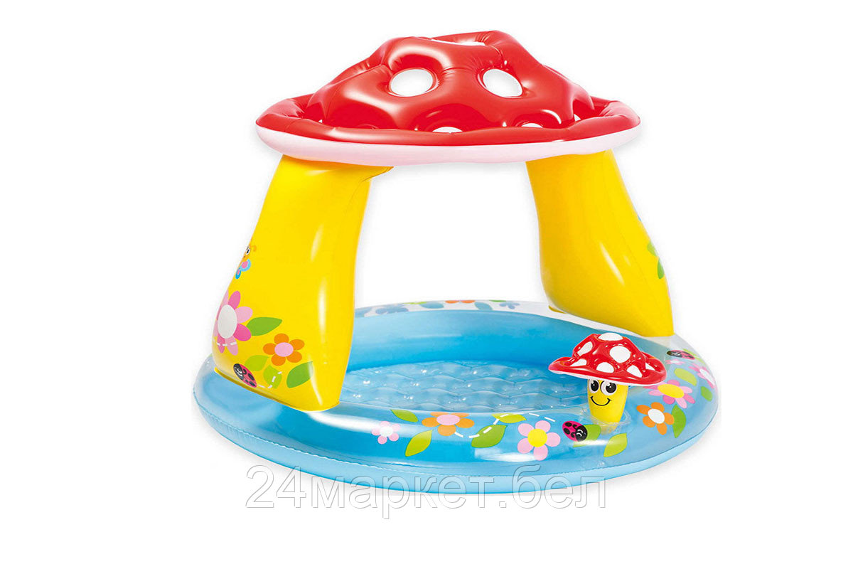 Надувной бассейн Intex Гриб мухомор 102x89 [57114NP]