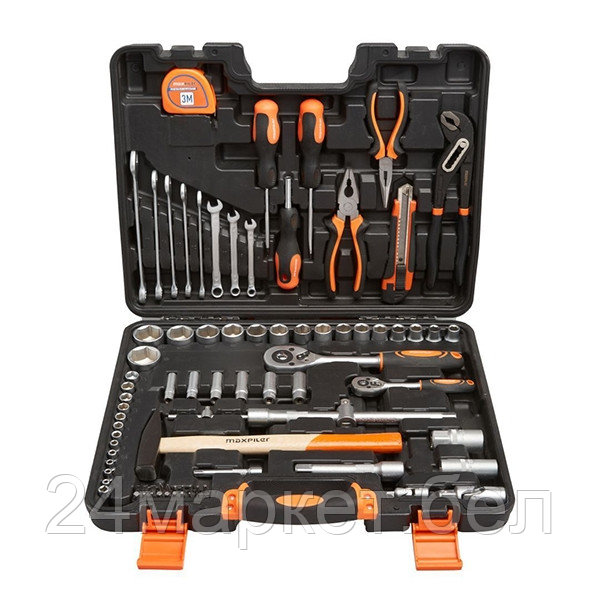 Набор инструментов MaxPiler, 83 предмета, 1/2" и 1/4", CrV (MXT-83-SET)