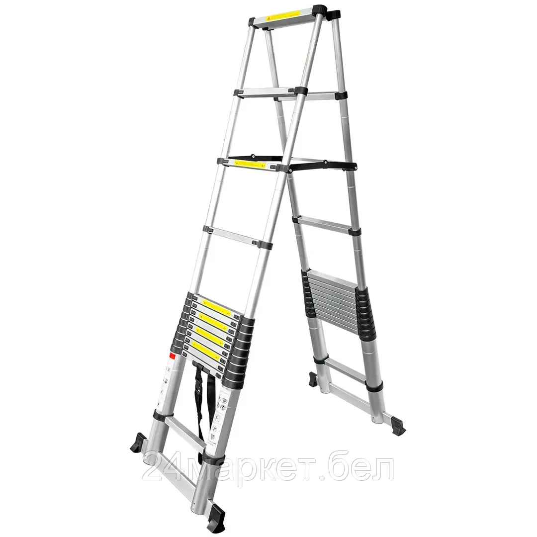 Лестница-стремянка ForceKraft BL-TA410 (2x13 ступеней)