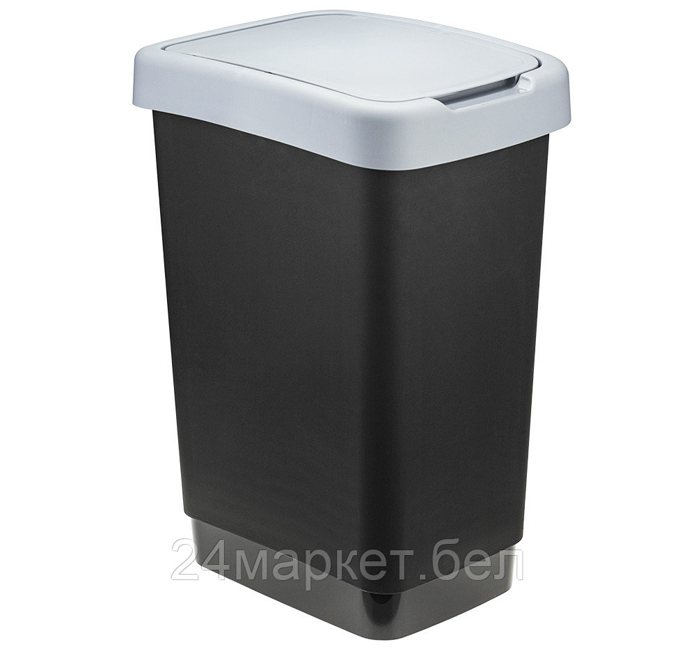 Контейнер для мусора ТВИН 25л (серый)