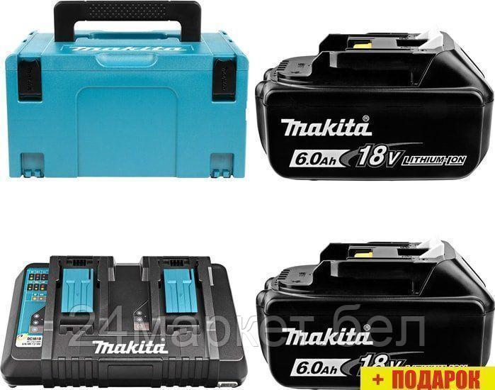 Аккумулятор с зарядным устройством Makita BL1860B + DC18RD 198080-9 (40В/6 Ah + 7.2-18В)