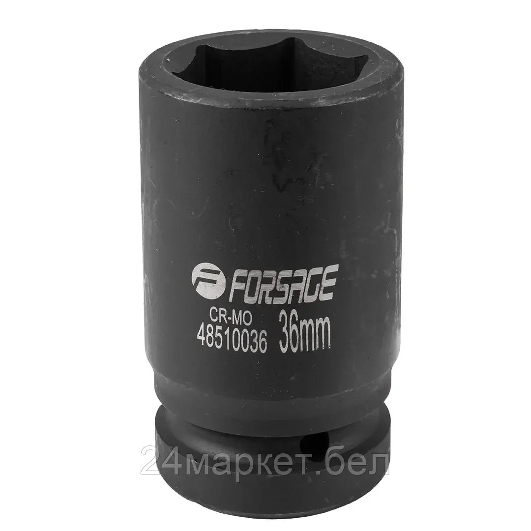 Головка ударная глубокая 36мм (6гр.), 1" F-48510036