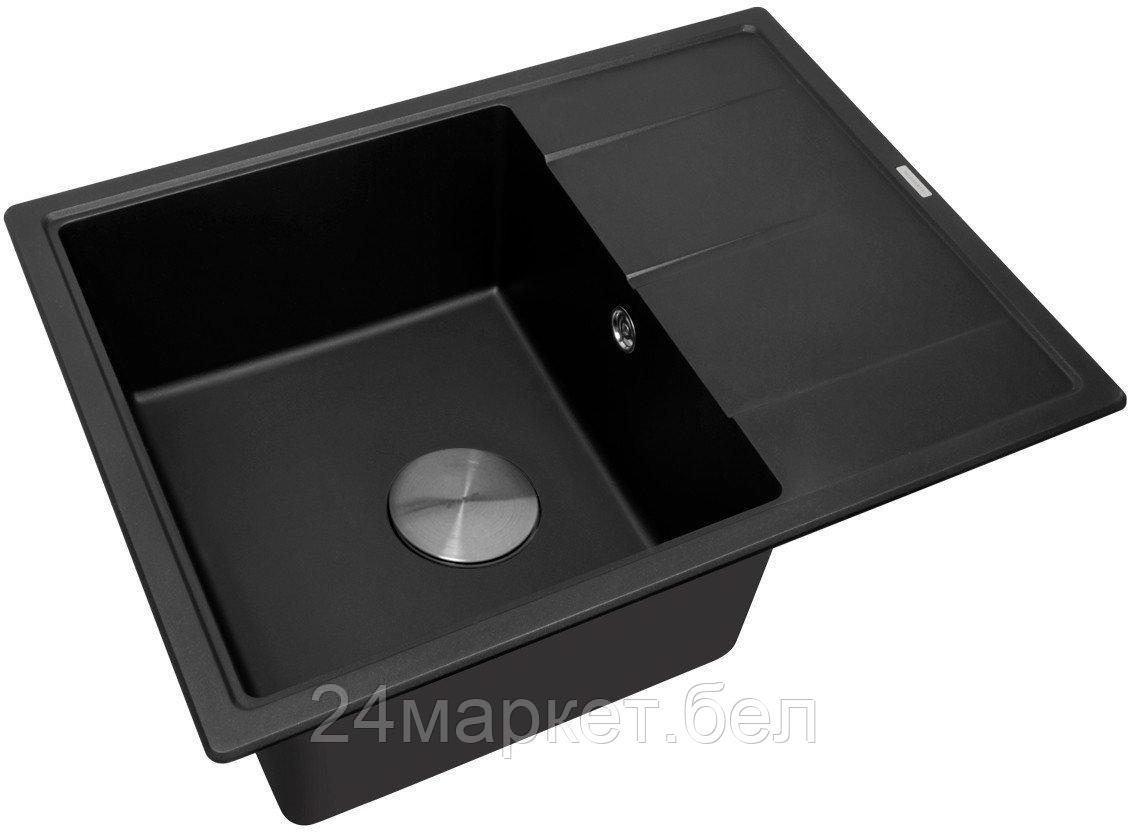 Кухонная мойка ZorG Rock 65 Premium black metallic