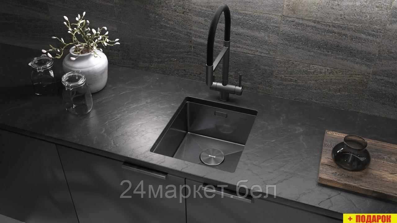 Кухонная мойка ZorG Zerox 38 U / IF PVD Gunblack