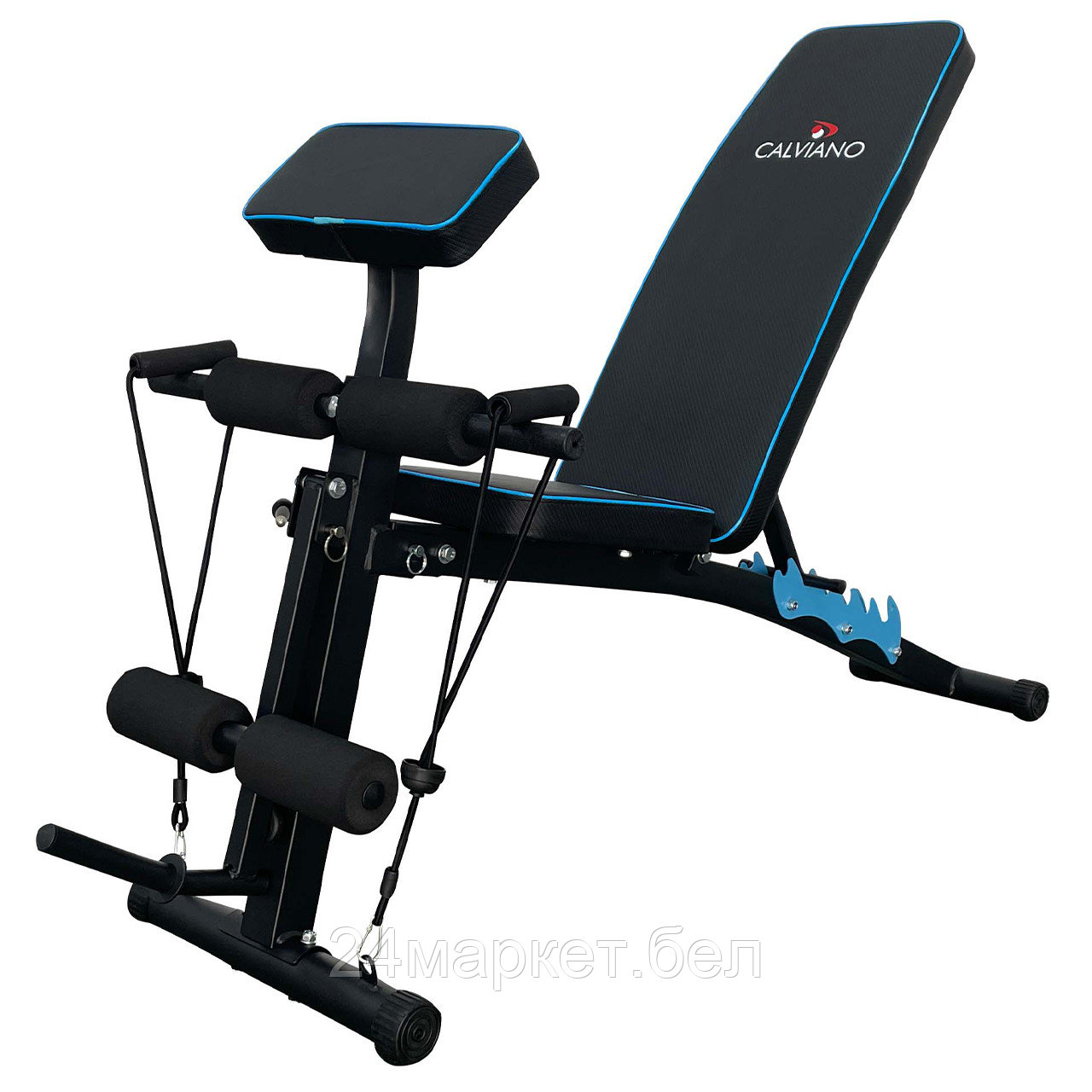 Силовая скамья Calviano 1003 (черный/синий)
