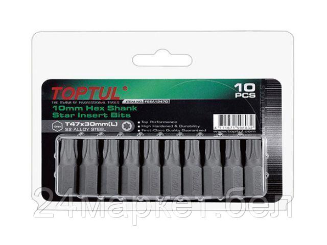 TOPTUL Тайвань Насадка TORX T30 30мм 10шт блистер TOPTUL (FSEA1230G)