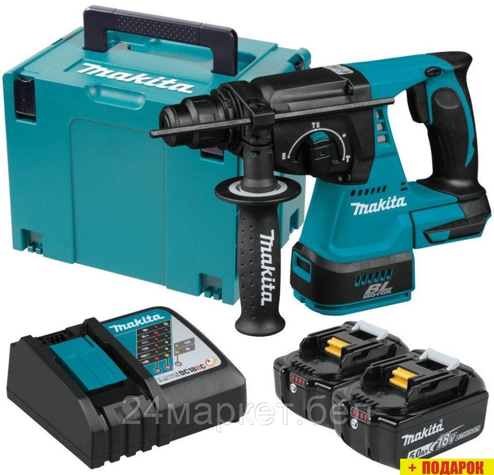 Перфоратор Makita DHR242RTJ (с 2-мя АКБ, кейс)