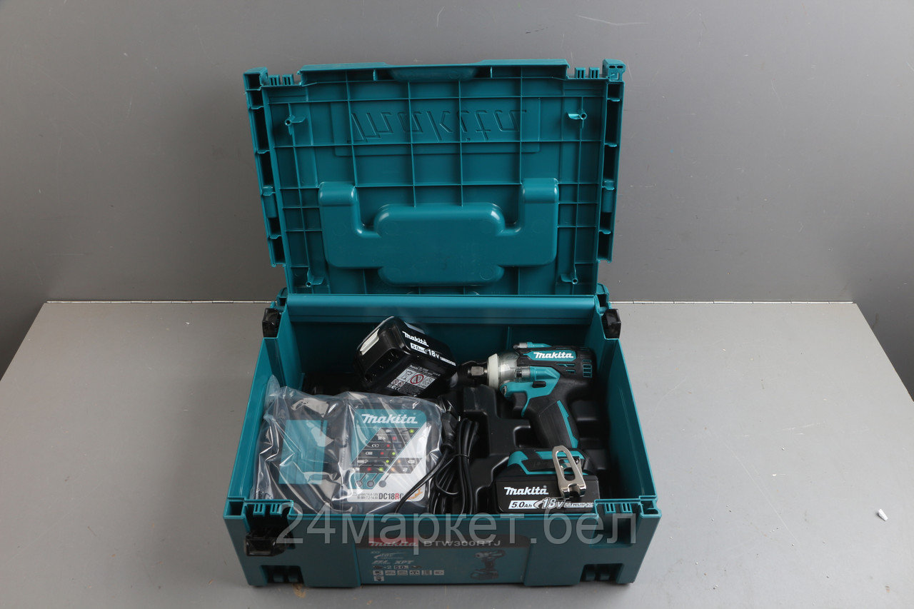 Аккум. ударный гайковерт MAKITA LXT DTW300RTJ MAKPAC уцененный (0064470428)